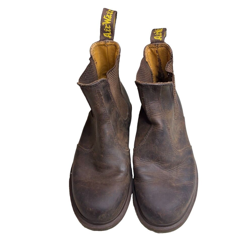 Dr. Martens 2976 Crazy Horse Leather Chelsea Boots Brown Women’s Size 8